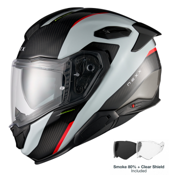 NEXX X.TR RUSH GREY/ RED MATT (CARBON FIBER)